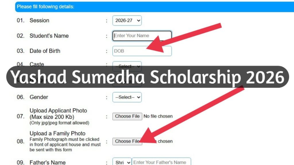 Yashad Sumedha Scholarship 2026 Online Apply