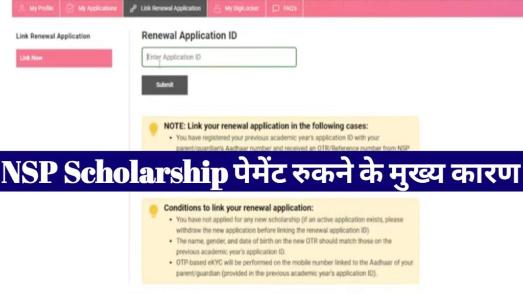 NSP Scholarship Problem 2026-27